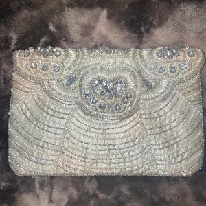 Beaded Clutch with chain strap